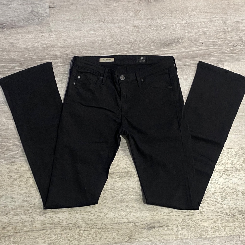 AG The Ballad Slim Boot Cut Black Jeans - Picture 3 of 9